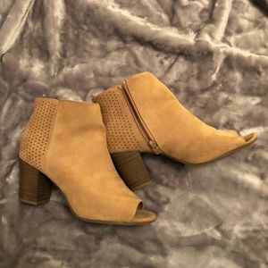 Old Navy Peep Toe Booties